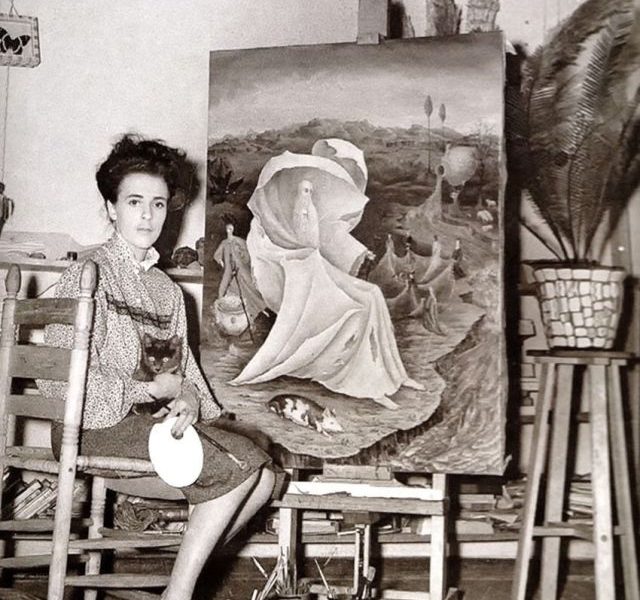 Leonora Karington u slikarskom ateljeu